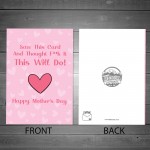 Rude Mothers Day Card For Mum Cheeky Mother's Day Card