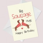 Funny Dachshund Sausage Dog Birthday Card Pet Design