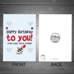 Funny Happy Birthday Card From The Frenchie Pet Design A6 Card