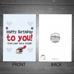 Funny Happy Birthday Card From The Pug Pet Design A6 Card