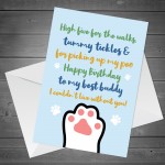 Funny Happy Birthday Card From The Dog Pet Design A6 Card