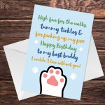 Funny Happy Birthday Card From The Dog Pet Design A6 Card