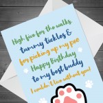 Funny Happy Birthday Card From The Dog Pet Design A6 Card