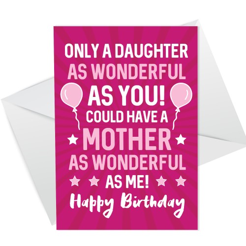 Funny Birthday Card For Daughter Humour Novelty Birthday Card