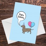 Funny Happy Birthday Card From The Dog For Mum Dad Husband