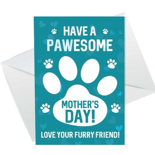 Novelty Mothers Day Card From The Dog Funny Mother's Day Card