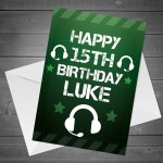 Gamer Birthday PERSONALISED Card For Son Brother Grandson