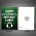 Gamer Birthday PERSONALISED Card For Son Brother Grandson