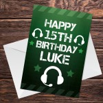 Gamer Birthday PERSONALISED Card For Son Brother Grandson