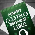 Gamer Birthday PERSONALISED Card For Son Brother Grandson