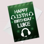 Gamer Birthday PERSONALISED Card For Son Brother Grandson