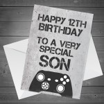 Gamer Personalised Birthday Card For Son ANY AGE Birthday