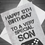 Gamer Personalised Birthday Card For Son ANY AGE Birthday