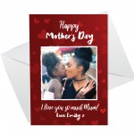 Personalised Mothers Day Photo Card For Mum Custom Photo