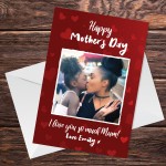 Personalised Mothers Day Photo Card For Mum Custom Photo