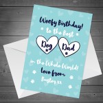 PERSONALISED Birthday Card For Dad Novelty Funny Dog Dad