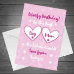 PERSONALISED Birthday Card For Mum Novelty Funny Dog Mum