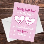 PERSONALISED Birthday Card For Mum Novelty Funny Dog Mum