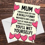 Funny Rude Mothers Day Card For Mum Novelty Humour Card