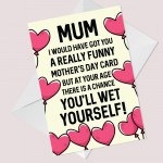 Funny Rude Mothers Day Card For Mum Novelty Humour Card