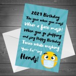 Funny Birthday Card Lockdown Card For Men Women Son Brother