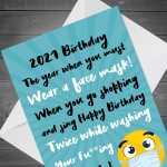 Funny Birthday Card Lockdown Card For Men Women Son Brother