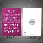 Special Card For Mum On Mothers Day Birthday From Daughter Son