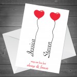 Personalised Anniversary Card For Boyfriend Girlfriend Love