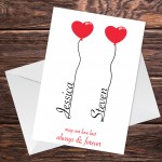 Personalised Anniversary Card For Boyfriend Girlfriend Love