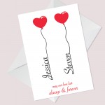 Personalised Anniversary Card For Boyfriend Girlfriend Love