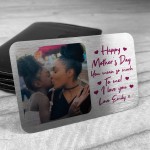 PERSONALISED Happy Mothers Day Gift Photo Metal Wallet Insert