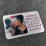 PERSONALISED Happy Mothers Day Gift Photo Metal Wallet Insert