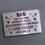 PERSONALISED Gift For Nan From Granddaughter Son Mothers Day