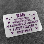 PERSONALISED Gift For Nan From Granddaughter Son Mothers Day