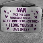 PERSONALISED Gift For Nan From Granddaughter Son Mothers Day