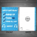 Personalised Birthday Card For Son Brother Nephew Grandson