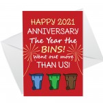 Lockdown 2021 Anniversary Card Funny Card For Him Her