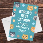 Funny Mothers Day Card From The Cat Witty Humour Worlds Best