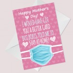 Mothers Day Card For Mum Lockdown Design Funny Card Daughter