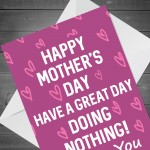 Mothers Day Card From Son Daughter Funny Lockdown Joke Card