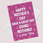 Mothers Day Card From Son Daughter Funny Lockdown Joke Card