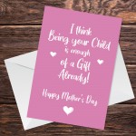 Funny Joke Mothers Day Card For Mum From Son Daughter Rude