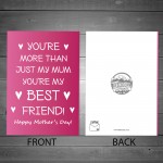 Mothers Day Card For Mum From Daughter Best Friend Mum Quote