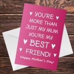 Mothers Day Card For Mum From Daughter Best Friend Mum Quote