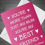 Mothers Day Card For Mum From Daughter Best Friend Mum Quote