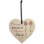 Personalised Wood Heart Gift For Mummy Birthday Mothers Day