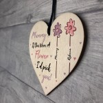 Personalised Wood Heart Gift For Mummy Birthday Mothers Day