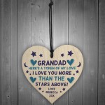 Personalised Gift For Grandad On His Birthday Fathers Day Heart