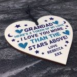 Personalised Gift For Grandad On His Birthday Fathers Day Heart