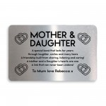 PERSONALISED Mother Daughter Gift For Mothers Day Birthday Gift